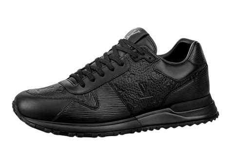 louis vuitton black run away sneaker with a monogram|More.